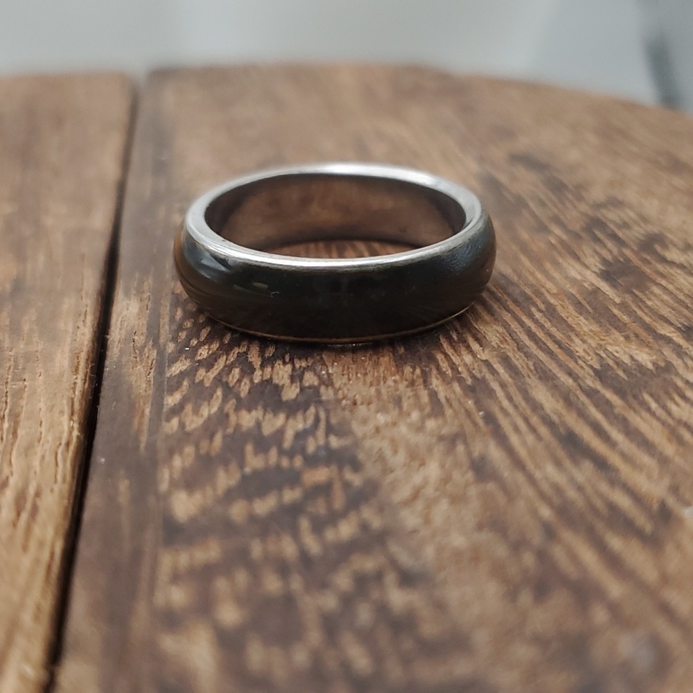 8.5 mood ring silver R503‎ vintage unisex old fashion jewelry